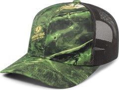 Pacific Headwear 107C Mossy Oak Trucker Snapback - Wakeform Confluence Lt Charcoal - Mossy Oak Gray / 7’’ 7 7/8’’