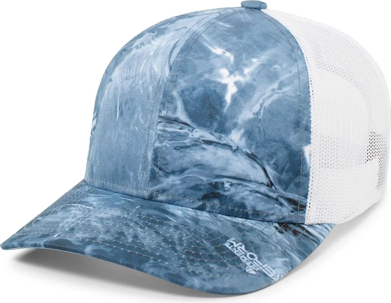 Pacific Headwear 107C Mossy Oak Trucker Snapback - Wakeform High Seas White - Wakeform High Seas White / 7’’ - 7 7/8’’