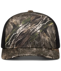 Pacific Headwear 108C Camo Snapback Trucker Cap - Country Dna Lt Charcoal Country Dna - Mossy Oak Dark Gray / 7’’ 7