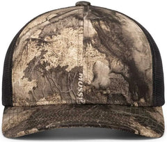 Pacific Headwear 108C Camo Snapback Trucker Cap - Terra Bayou Light Charcoal Terra Bayou - Mossy Oak Dark Gray / 7’’ 7