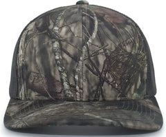 Pacific Headwear 108C Camo Trucker Snapback Cap - Break-Up Country Chocolate - Mossy Oak Chocolate / 7’’ - 7 7/8’’