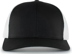 Pacific Headwear 110F Trucker Flexfit Snapback Cap - Black White Black - Black White / 7’’ - 7 7/8’’