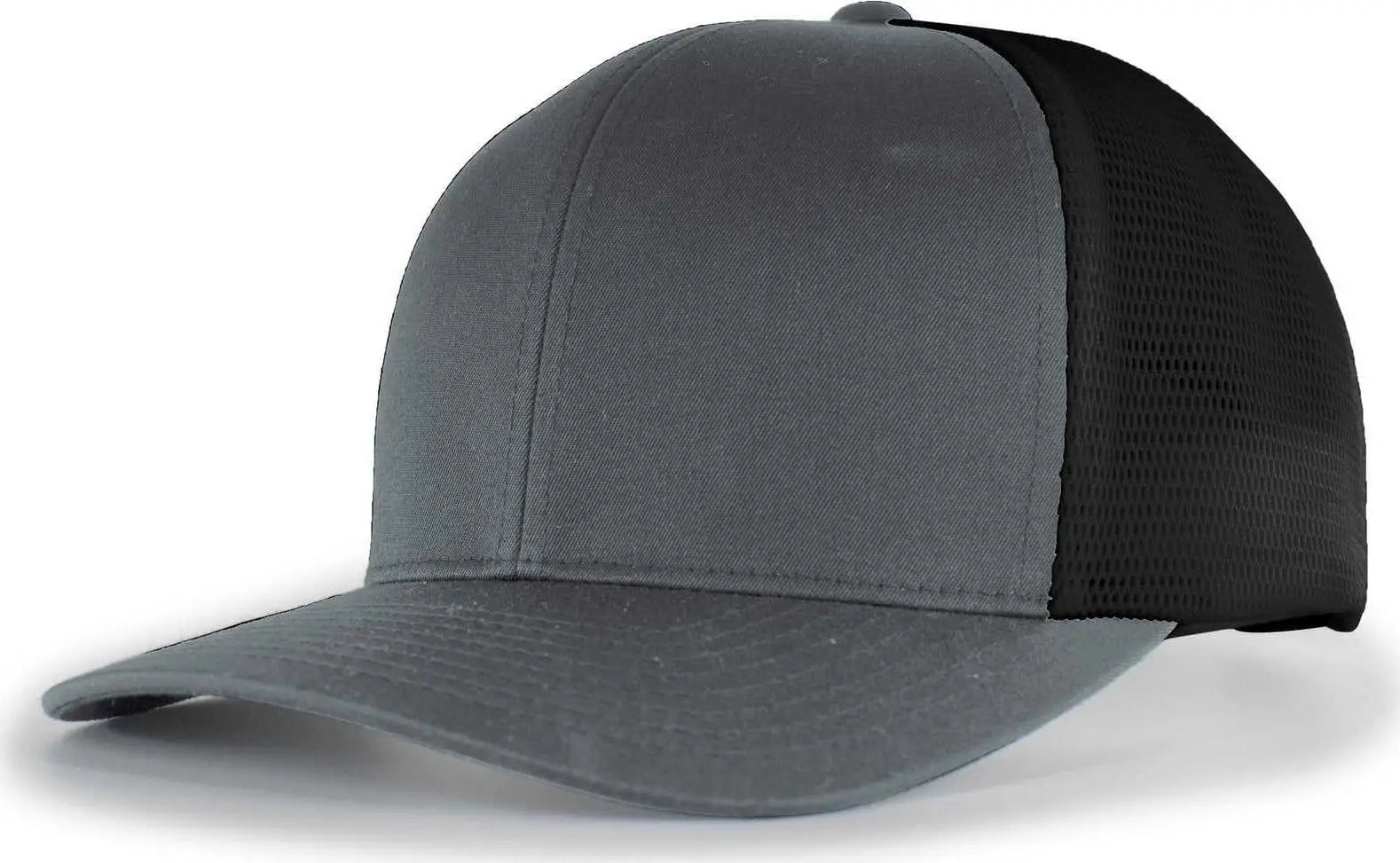 Pacific Headwear 110F Trucker Flexfit Snapback Cap - Graphite Black Graphite - Dark Gray Black / 7’’ - 7 7/8’’