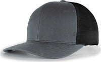 Pacific Headwear 110F Trucker Flexfit Snapback Cap - Graphite Black Graphite - Dark Gray Black / 7’’ - 7 7/8’’