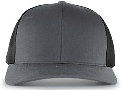 Pacific Headwear 110F Trucker Flexfit Snapback Cap - Graphite Black Graphite - Dark Gray Black / 7’’ - 7 7/8’’