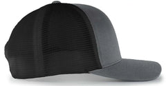 Pacific Headwear 110F Trucker Flexfit Snapback Cap - Graphite Black Graphite - Dark Gray Black / 7’’ - 7 7/8’’