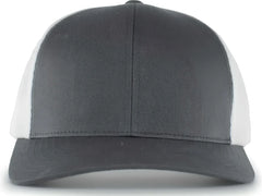 Pacific Headwear 110F Trucker Flexfit Snapback Cap - Graphite White Graphite - Dark Gray White / 7’’ - 7 7/8’’
