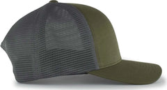 Pacific Headwear 110F Trucker Flexfit Snapback Cap - Moss Graphite Moss - Moss Dark Gray / 7’’ - 7 7/8’’
