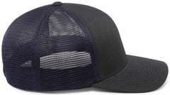 Pacific Headwear 110F Trucker Flexfit Snapback Cap - Navy - Navy / 7’’ 7 7/8’’