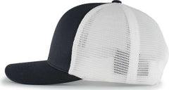 Pacific Headwear 110F Trucker Flexfit Snapback Cap - Navy White Navy - Navy White / 7’’ - 7 7/8’’