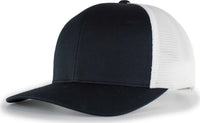 Pacific Headwear 110F Trucker Flexfit Snapback Cap - Navy White Navy - Navy White / 7’’ - 7 7/8’’