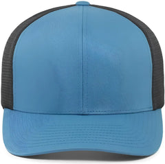Pacific Headwear 110F Trucker Flexfit Snapback Cap - Ocean Blue Lt Charcoal Ocean Blue - Blue Gray / 7’’ 7 7/8’’