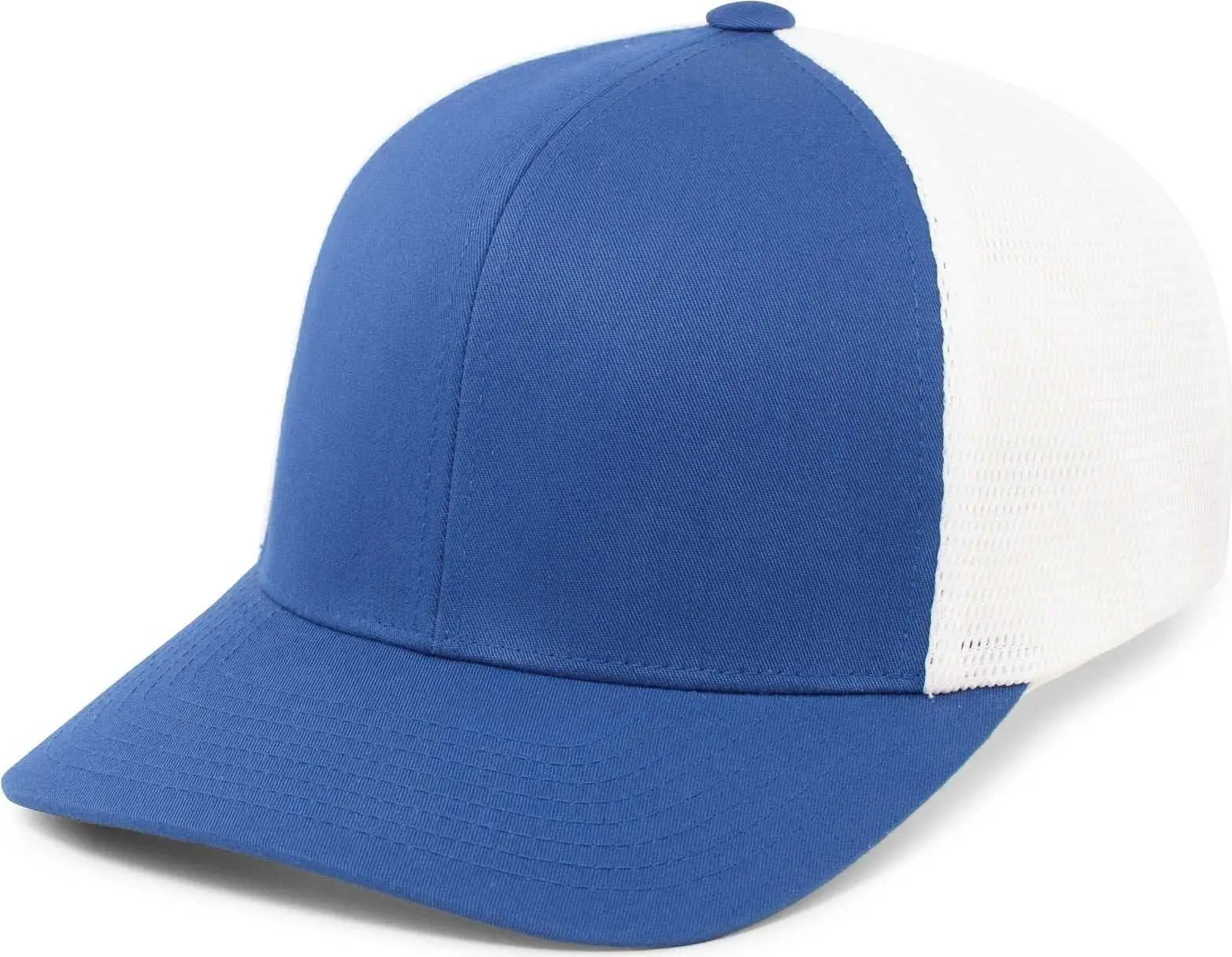 Pacific Headwear 110F Trucker Flexfit Snapback Cap - Royal White Royal - Royal White / 7’’ 7 7/8’’