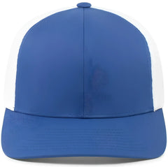 Pacific Headwear 110F Trucker Flexfit Snapback Cap - Royal White Royal - Royal White / 7’’ 7 7/8’’