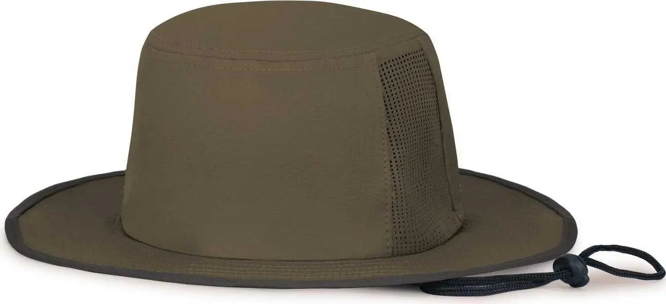 Pacific Headwear 1964B Perforated Legend Boonie - Loden Graphite - Loden Dark Gray / 7’’ 7 7/8’’