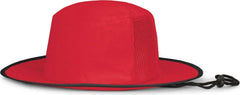 Pacific Headwear 1964B Perforated Legend Boonie - Red Graphite - Red Dark Gray / 7’’ 7 7/8’’