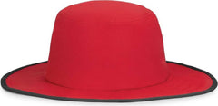 Pacific Headwear 1964B Perforated Legend Boonie - Red Graphite - Red Dark Gray / 7’’ 7 7/8’’