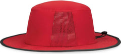Pacific Headwear 1964B Perforated Legend Boonie - Red Graphite - Red Dark Gray / 7’’ 7 7/8’’