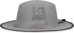 Pacific Headwear 1964B Perforated Legend Boonie - Silver Graphite - Light Gary Dark Gray / 7’’ 7 7/8’’