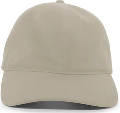 Pacific Headwear 201C Brushed Cotton Twill Buckle Strap Adjustable Cap - Khaki - Khaki / 7’’ - 7 7/8’’