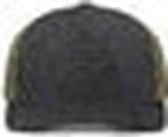 Pacific Headwear 210C Malange Heather Low Profile Trucker - Black Heather Moss Black Heather - Black Olive / 7’’ 7 7/8’’