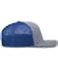 Pacific Headwear 210C Melange Heather Low-Profile Trucker - Grey Heather Royal Grey Heather - Grey Heather Royal Grey