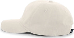 Pacific Headwear 220C Brushed Cotton Twill Hook-And-Loop Adjustable Cap - Stone - Stone / 7’’ - 7 7/8’’