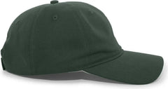 Pacific Headwear 220C Brushed Cotton Twill Hook-and-Loop Cap - Hunter - Forest / 7’’ - 7 7/8’’