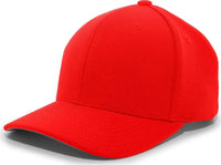 Pacific Headwear 298M M2 Performance Hook-and-Loop Cap - Red - Red / 6 1/2’’ - 7’’