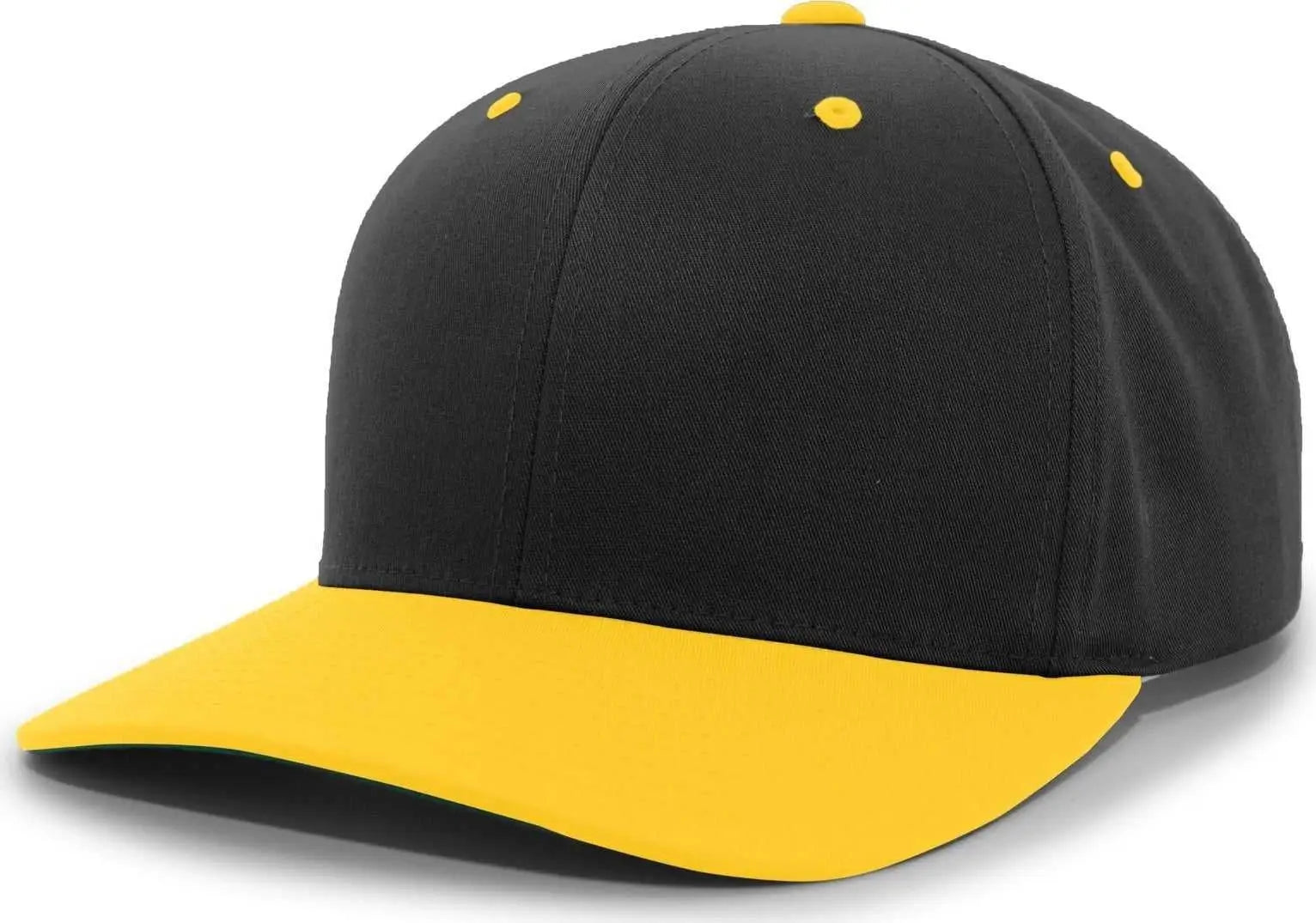Pacific Headwear 302C Cotton Blend Hook-and-Loop Cap - Black Gold - Black Gold / 6 1/2’’ - 7’’