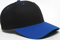 Pacific Headwear 302C Cotton Blend Hook-and-Loop Cap - Black Royal - Black Royal / 6 1/2’’ - 7’’