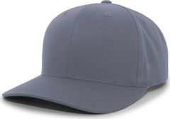 Pacific Headwear 302C Cotton Blend Hook-and-Loop Cap - Graphite - Dark Gray / 6 1/2’’ - 7’’