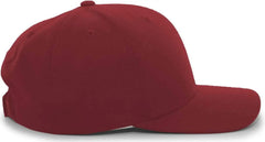 Pacific Headwear 302C Cotton Blend Hook-and-Loop Cap - Maroon