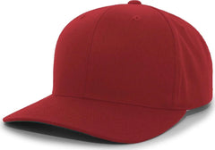 Pacific Headwear 302C Cotton Blend Hook-and-Loop Cap - Maroon - Maroon / 6 1/2’’ - 7’’