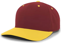 Pacific Headwear 302C Cotton Blend Hook-and-Loop Cap - Maroon Gold - Maroon Gold / 6 1/2’’ - 7’’