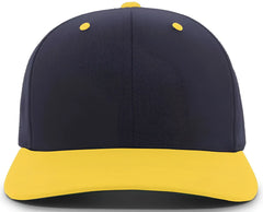 Pacific Headwear 302C Cotton Blend Hook-and-Loop Cap - Navy Gold