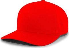 Pacific Headwear 302C Cotton Blend Hook-and-Loop Cap - Red - Red / 6 1/2’’ - 7’’