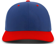 Pacific Headwear 302C Cotton Blend Hook-and-Loop Cap - Royal Red