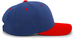 Pacific Headwear 302C Cotton Blend Hook-and-Loop Cap - Royal Red
