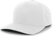 Pacific Headwear 302C Cotton Blend Hook-and-Loop Cap - White - White / 6 1/2’’ - 7’’