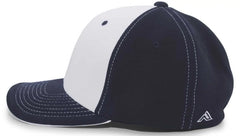 Pacific Headwear 398F M2 Performance Contrast Flexfit Cap - Silver Navy Navy