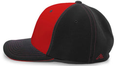 Pacific Headwear 398F M2 Performance Flexfit Cap - Black Cardinal