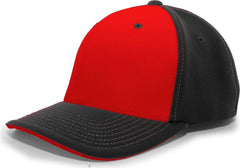 Pacific Headwear 398F M2 Performance Flexfit Cap - Black Cardinal - Black Cardinal / 6 3/8’’ - 6 7/8’’