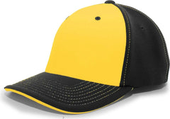 Pacific Headwear 398F M2 Performance Flexfit Cap - Black Gold - Black Gold / 6 3/8’’ - 6 7/8’’