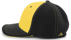 Pacific Headwear 398F M2 Performance Flexfit Cap - Black Gold