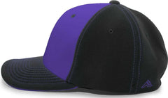 Pacific Headwear 398F M2 Performance Flexfit Cap - Black Purple