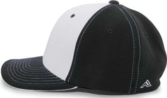 Pacific Headwear 398F M2 Performance Flexfit Cap - Black Silver