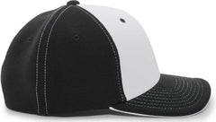 Pacific Headwear 398F M2 Performance Flexfit Cap - Black Silver
