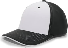 Pacific Headwear 398F M2 Performance Flexfit Cap - Black Silver