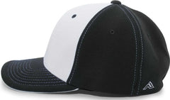 Pacific Headwear 398F M2 Performance Flexfit Cap - Black White